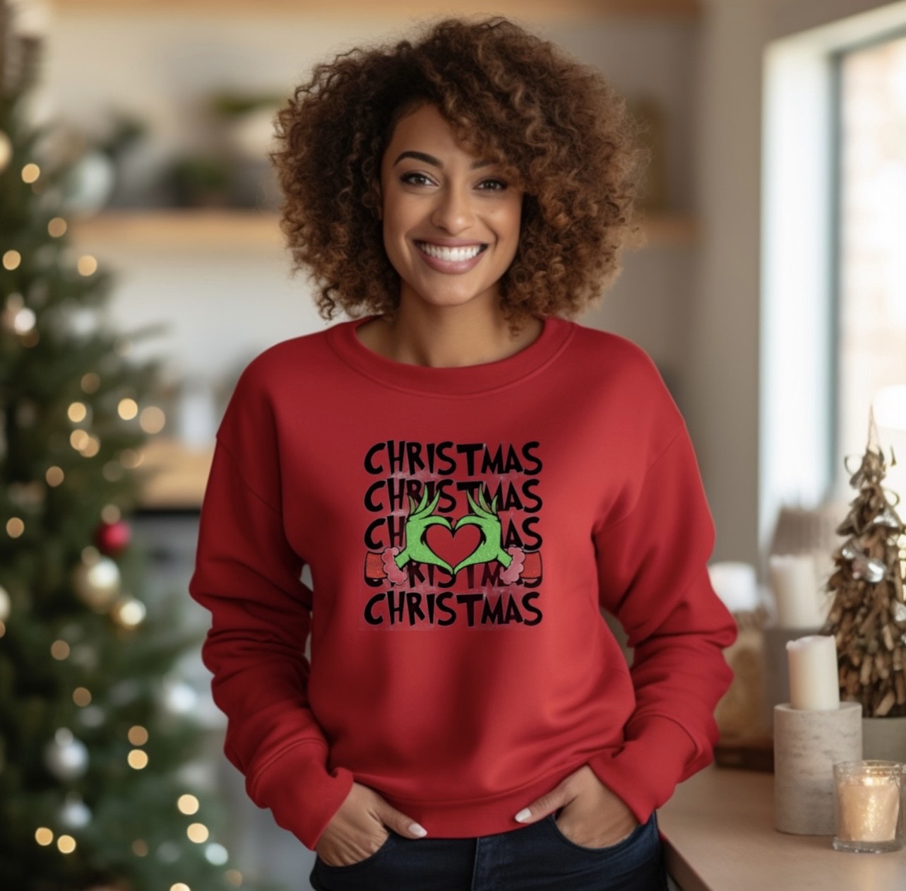 Christmas Grinch Heart